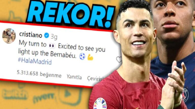 Ronaldo’nun Mbappe’nin Instagram Paylaşımına Yaptığı Yorum, Sosyal Medya Tarihinin En Çok Beğenilen Yorumu Oldu: Evvelki Rekor Kime Aitti?