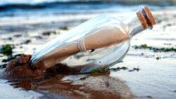 Dalgalara ve vakte yenilgi yüzü görmeyen, en eski şişe mesajı