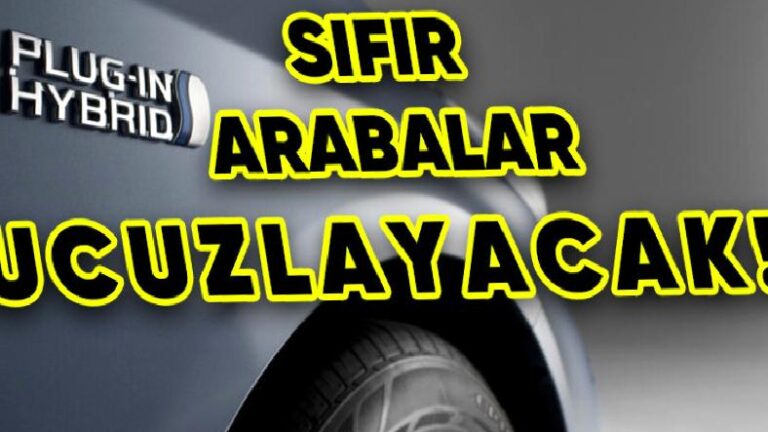Şarj Edilebilir Hibrit Otomobillere ÖTV İndirimi Geldi: %30 ÖTV ile Sıfır Otomobil Alınabilecek!