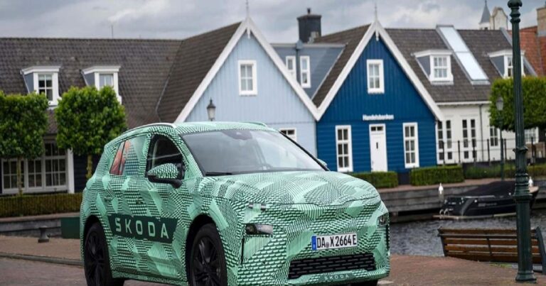 Skoda’nın ilk elektrikli C-SUV modeli ortaya çıktı!