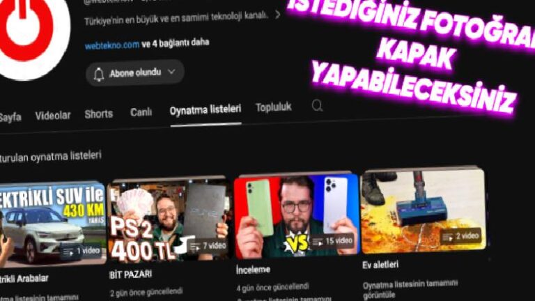 Yakında YouTube’daki Video Oynatma Listelerinin Kapak Fotoğrafını İstediğiniz Görsel Yapabileceksiniz