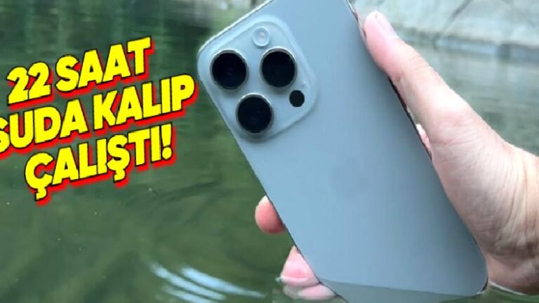 22 Saat Suyun Altında Kalan iPhone 15 Pro, Tamamen Çalışır Hâlde Bulundu