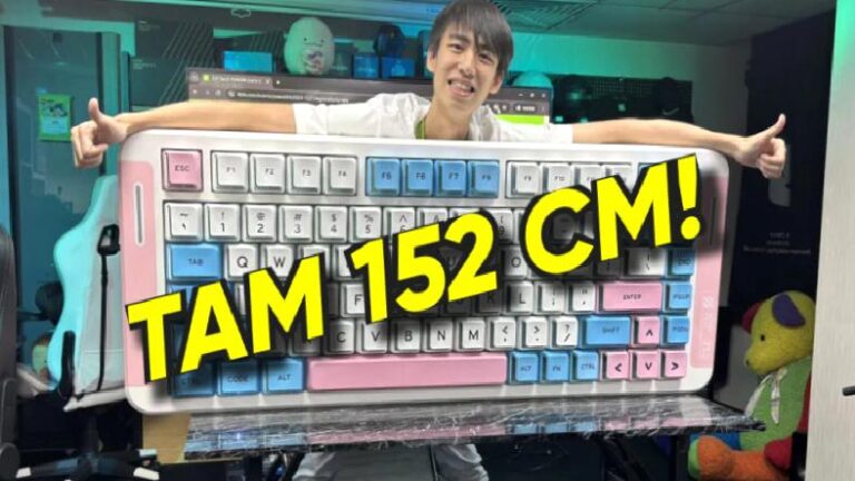 Etli Ekmeki Klavye: MCHOSE, 1,5 Metrelik Dev RGB Klavyeyi Tanıttı