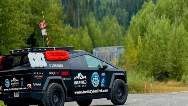 İki Cybertruck ile Kuzey Kutbuna gitmeye çalıştılar, başlarına gelmeyen kalmadı