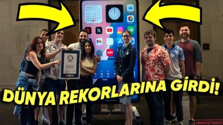 Ünlü YouTuber, Dünyanın En Büyük iPhone’unu Yaparak Rekor Kırdı! Devasa iPhone Görenleri Şaşırttı!