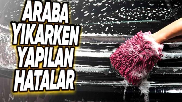 Otomobil Yıkarken En Çok Yapılan 5 Yanılgı