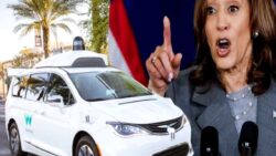 Şoförsüz taksi, Kamala Harris’in yolunu kesti!