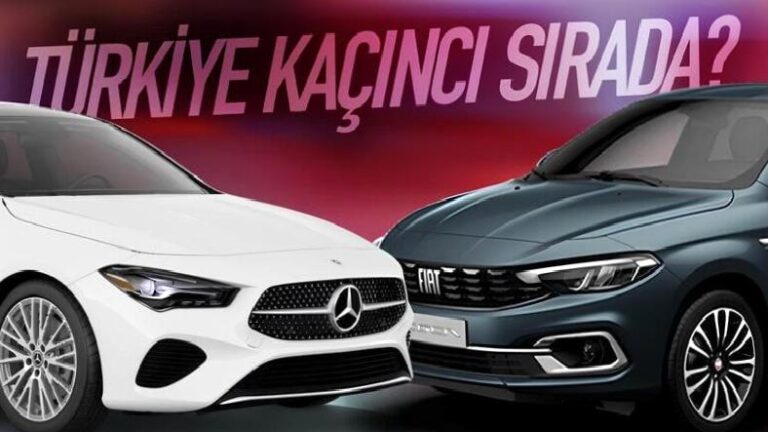 En Çok Araba Satılan Ülkeler Belirlendi: Türkiye Kaçıncı Sırada?