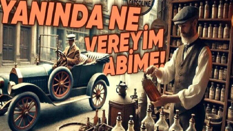 Arabalar Yeni Çıkmaya Başladığında, Akaryakıt İstasyonları Daha Piyasada Yokken İnsanların Akaryakıt Aldığı Yeri Tahmin Bile Edemezsiniz!
