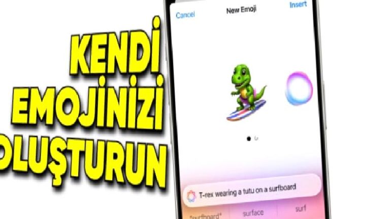 iPhone’ların Yeni Emoji Oluşturma Özelliği “Genmoji” Nasıl Kullanılır?