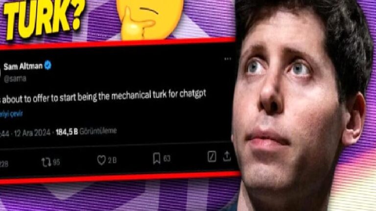 OpenAI CEO’su Sam Altman’dan Baş Karıştıran Paylaşım: Mekanik Türk…