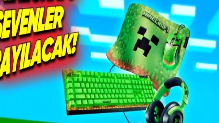 Razer, Minecraft Temalı Klavye, Fare ve Kulaklığını Tanıttı