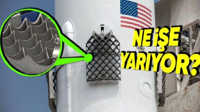 SpaceX Roketlerinin En Zirvesindeki Uçak Kanadına benzeyen Delikli Izgaralar Ne İşe Yarıyor? (Tasarım Olsun Diye Değilmiş)