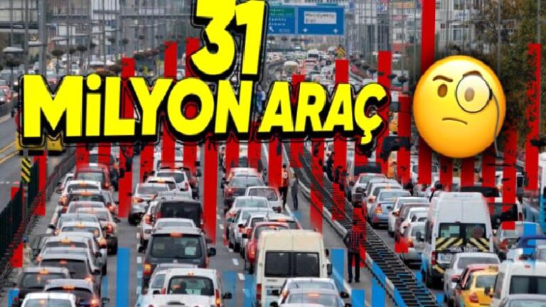 Türkiye’de Araç Sayısı 31 Milyona Ulaştı: Avrupa’yı Geride Bıraktık mı? (Her 5 Şahsa 1 Araç Düşüyor)