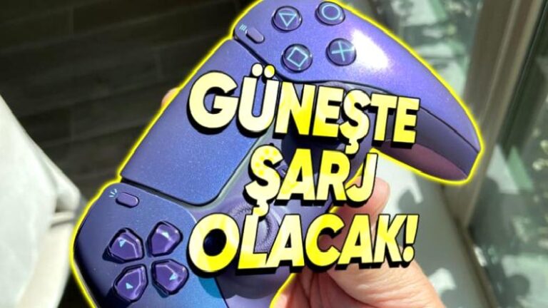 Yeni DualSense’leri Güneş Işığında Şarj Etmek Mümkün Olacak