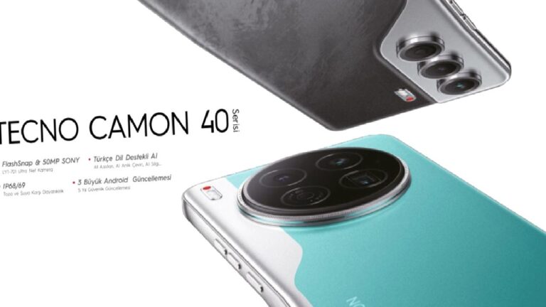 TECNO CAMON 40 serisi Türkiye’ye geliyor! İşte özellikleri!