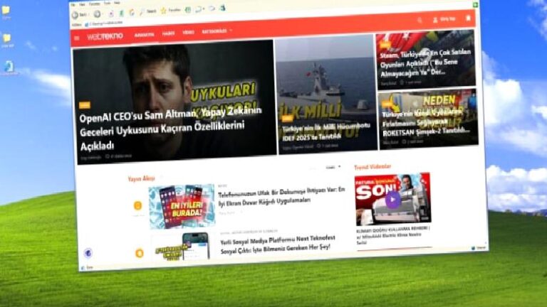 20 Yıl Aradan Sonra Windows XP Kullanmak İster miydiniz? Bu İnternet Sitesi Sayesinde Mümkün!