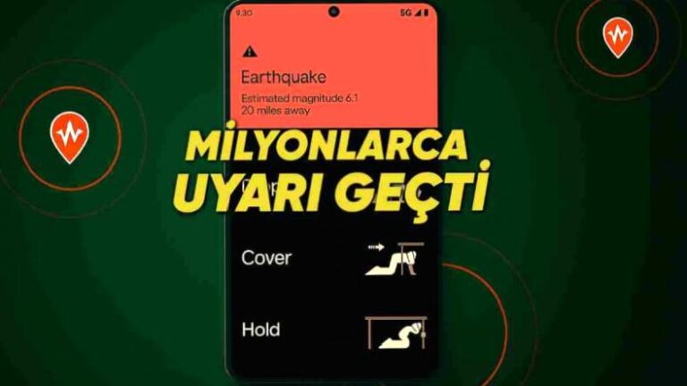 98 Ülkede Aktif Olan Google’ın Deprem Uyarı Sistemi Bugüne Kadar Tam Tamına 790 Milyon Uyarı Gönderdi