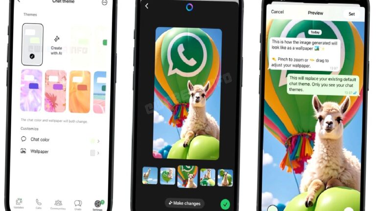 WhatsApp’a yapay zeka ile duvar kağıdı oluşturma özelliği geliyor