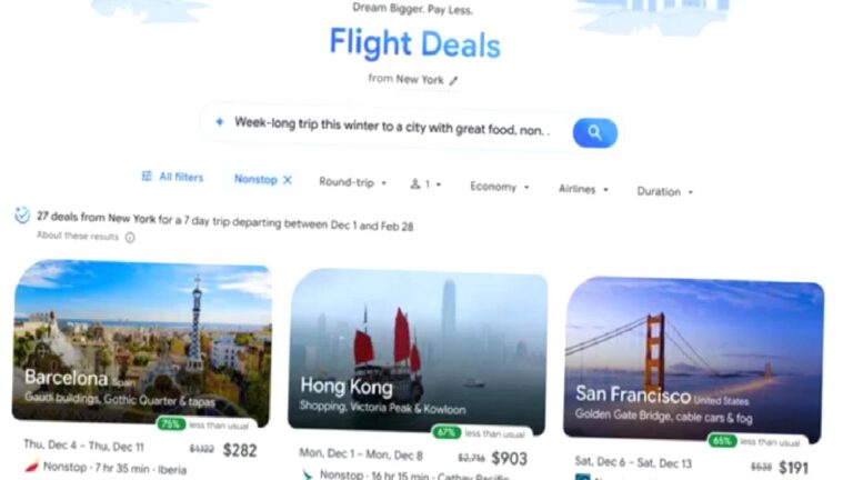 Google Flight Deals: Uçuş aramalarında yapay zeka dönemi