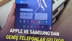 Samsung ve Apple, Yeni Bir Şeyler Geliştiriyor: Geniş Katlanabilir Telefon