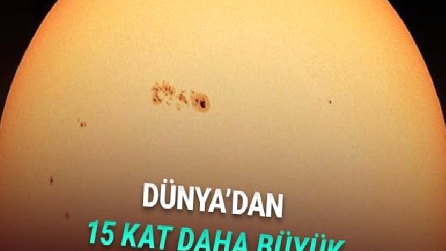 Güneş’te Dünya’dan 15 Kat Daha Büyük Leke Ortaya Çıktı