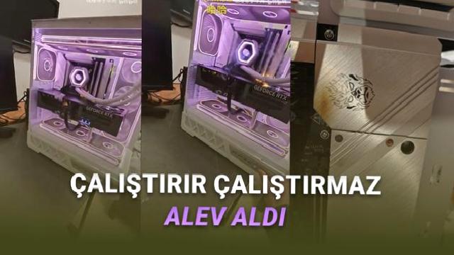 Türkiye’de 170.000 TL’ye Satılan RTX 5090, Çalışırken Alev Aldı [Video]