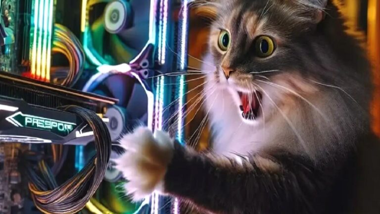 Kedi RTX 4090 Yanarken Sahibini Uyardı!
