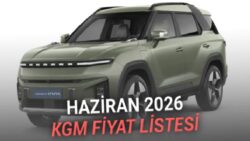 Haziran 2026 KGM (SsangYong) Fiyat Listesi Açıklandı: Her Boyutta SUV Var