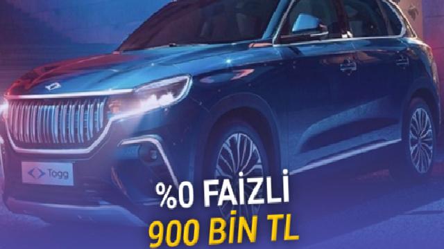 Togg, Haziran Ayı Kampanyasını Açıkladı: 900 Bin TL %0 Faizli Kredi!