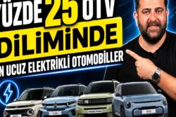 Yüzde 25 ÖTV Dilimindeki En Ucuz Elektrikli Otomobiller Ağustos 2026