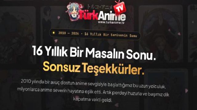 Bir Devrin Sonu: Efsane Anime Platformu Türk Anime TV Kapandı!