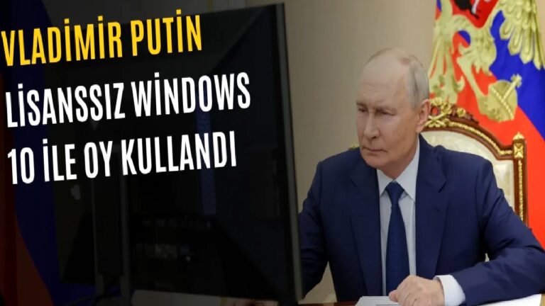 Vladimir Putin Windows 10’u Lisanssız Kullanıyor: Bilgisayar Tercihi Şaşırttı