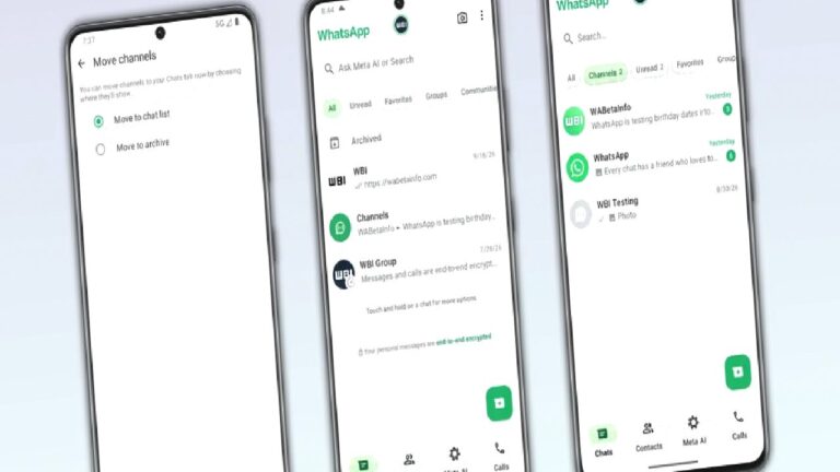 WhatsApp Kanalları Sohbetler Sekmesine Gelecek